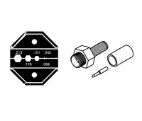 Boca para crimpado coaxiales y fibra óptica SMA, SMB, FC