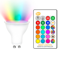 Bombilla LED Colours GU10 5W RGBW con Mando