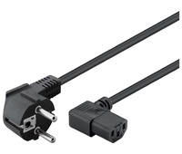 Cable alimentación Schuko CEE 7/7 a hembra IEC C13 acodados