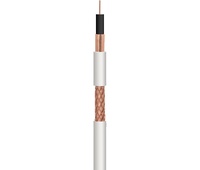 Cable coaxial de antena blanco RG6, 100m