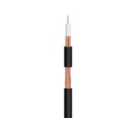 Cable coaxial de antena negro RG6, 500m