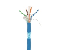 Cable datos F/UPT CU Cat.6 AWG23 LSZH interior, azul 305m