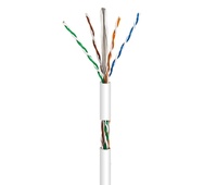 Cable datos UTP CCA Cat.6 AWG23 LSZH interior, blanco 100m
