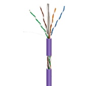 Cable datos UTP CCA Cat.6 AWG23 LSZH interior, violeta 1000m