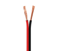 Cable para altavoz 2x0.75mm², Rojo-Negro 100m