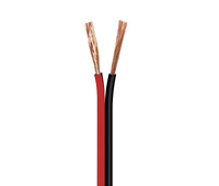 Cable para altavoz 2x1.0mm, Rojo-Negro 10m