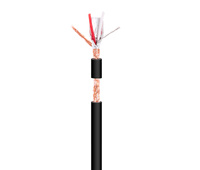 Cable para micrófono estéreo, Negro 100m
