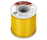 Cable rígido 0,8mm, cobre estañado, Amarillo 20m