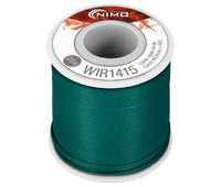 Cable rígido 0,8mm, cobre estañado, Verde 20m