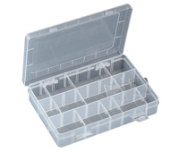 Caja clasificadora con 24 departamentos ajustables