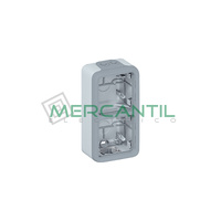 Caja de Superficie con Membranas 2 Elementos Vertical Plexo LEGRAND