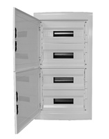 Caja de distribución KAPPA. Empotrar. 12 módulos. Puerta blanca. IP40. 290x240x88mm
