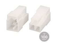 Carcasa conector aéreo hembra 3 vías faston 6,35mm