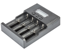 Cargador baterías cilíndricas de Ion-Litio/NI-MH 4 canales