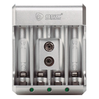 Cargador de pilas recargables AA/AAA/9V