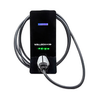 Cargador electrico Dark Wallbox tipo 2 IEC-62196 20A 230V manguera punto de recarga de modo 3 compatible con IEC-61851-1 Wallbox