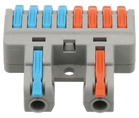 Conector 1 a 4 vías x2 rápido con bloqueo de palanca