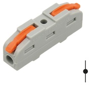 Conector 1 vías rápido con bloqueo de palanca