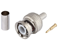 Conector BNC macho para crimpar RG58