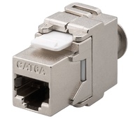 Conector Keystone RJ45 Cat6A FTP hembra panel Tool-less 180º