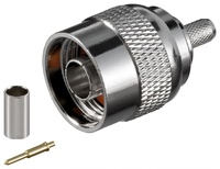 Conector N macho aéreo para crimpar RG58/U