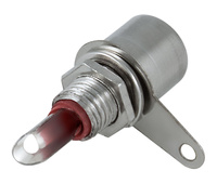 Conector RCA hembra de panel rojo