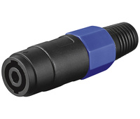 Conector Speakon hembra aérea 4 pin con protector cable