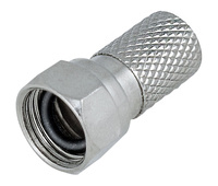 Conector de antena tipo F macho estanco