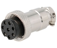 Conector micrófono hembra aéreo 8 pin