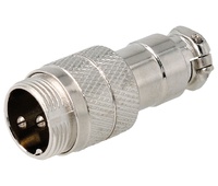 Conector micrófono macho aéreo 2 pin