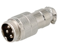 Conector micrófono macho aéreo 4 pin