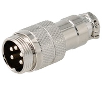Conector micrófono macho aéreo 5 pin