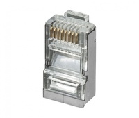 Conector modular RJ45 FTP Cat.6, 3µm oro