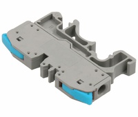 Conector palanca bloques carril DIN 1 vía 0,2-4,0mm² azul