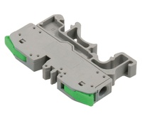 Conector palanca bloques carril DIN 1 vía 0,2-4,0mm² verde