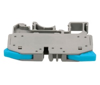 Conector palanca bloques carril DIN 1 vía 0,5-6,0mm² azul