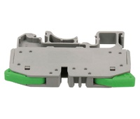 Conector palanca bloques carril DIN 1 vía 0,5-6,0mm² verde