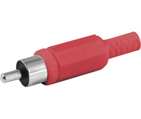 Conectores RCA macho con protector de cable