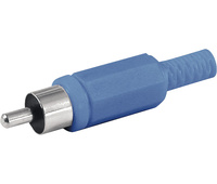 Conectores RCA macho con protector de cable