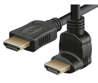 Conexión HDMI macho recto - macho acodado Izq. 5.0m