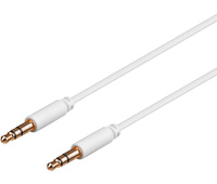 Conexión Jack estéreo 3,5mm macho - macho conectores finos