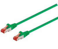 Conexión S/FTP Cat.6 RJ45 macho - macho, 0.5m Verde