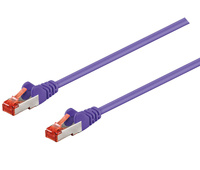 Conexión S/FTP Cat.6 RJ45 macho - macho, 0.5m Violeta