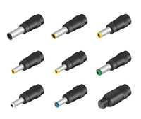 Conjunto de conectores de 5,5x2,1 a universales jack huecos