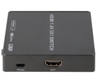 Conmutador HDMI switch 3E:1S, con mando a distancia