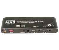 Conmutador HDMI switch matrix 4E:2S, con mando a distancia