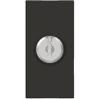 Conmutador de llave Classia - llaves diferentes - 1 módulo - Dark
