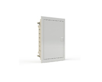 Cuadro dist empotrar serie PMF, pta metálica, IP40, 24M (2x12)