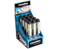 Expositor de 12 linternas tipo lápiz y clip magnetico
