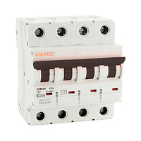 Interruptor automatico magnetotermico corriente continua 4P 1A 1000VDC curva C EPB63MDC Alpha+ Retelec